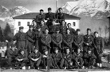 Alpini in national service training 1951. Courtesy Griffith Italian Museum