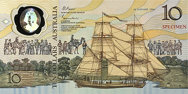 Commemorative bank note, 1988. Courtesy British Museum