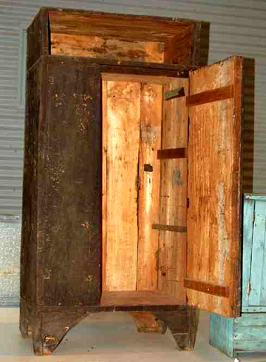 Cupboard showing interior.