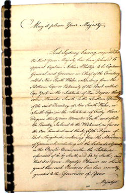 Draught Instructions for Governor Phillip, 25 April 1787