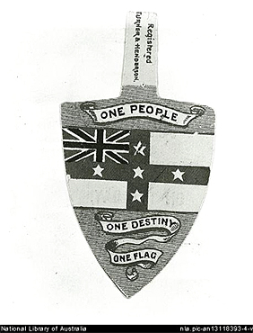 Federation Badge circa 1890s, NLA