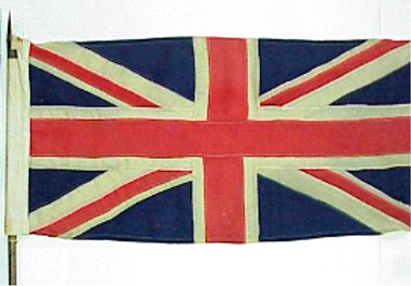 British flag from the Nissan Hut dining hall at the Westbridge Migrant Hostel, Villawood, c.1950- 1960s PHM