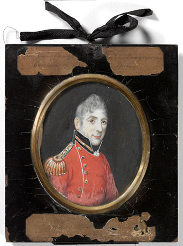 Lachlan Macquarie miniature portrait, 1810 MIN 71 SLNSW