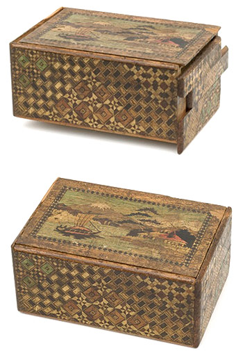 Photo: Japanese Himitsu-Bako puzzle box. Courtesy Australian War Memorial 