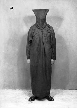 The costume of an inner Fascist group in the New Guard, c.1930s. Courtesy National Archives of Australia 