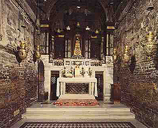 Interior of the Holy House of Loreto. Photograph Peter Kabaila