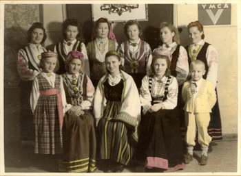 Theatre group, Gdansk, Germany, 1946