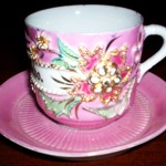 "Aunty Francesca left all her belongings when she went to meet her husband in America. I asked her if I could have one of these beautiful cups to remember her. Uncannily, it says ricordo on its side which is Italian for 'remember'."