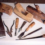 Bill: "The tools were all mine - two planes, a wooden mallet, chisels, a saw and a saw setter. I used them in Holland and then a little bit in the beginning in Australia until more modern tools were available."