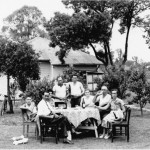 Sunday lunch outside the Colallilo family home in Hoxton Park, NSW 1950s. Courtesy of the Colallilo family