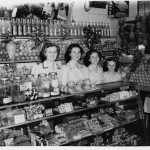 The Rizzuto fruit shop on Old South Head Road in Rose Bay North, NSW 1950 from left Ignazia Tramonte-Rizzuto, Mary, Nina and Frances. Courtesy of the Di Benedetto family