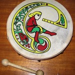 "The bodhran is an Irish musical instrument similar in some ways to a drum. It would be played in a band which would consist of a tin whistle and a fiddle, and is a reminder of my Irish heritage."