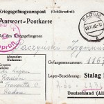 "My husband was a POW in Stalag 9c camp at Bad Sulza and his card is dated 3 November 1940."