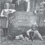 Principal of the Berrima Girls School, Dierke Voss with students Hanna Hurtzig, Carmen Machotka and her sister Eva 1917. AWM H12155