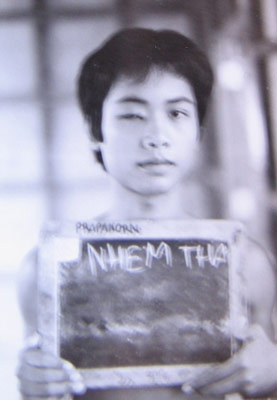 The Australian Government agreed to sponsor Buntha in its first program for Cambodian orphans, Thailand, October 1983 "That photo was taken for the purpose of the Australian visa issue."