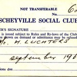 My dad’s Scheyville Social Club membership card