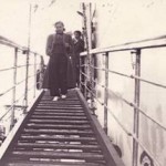 Paula Maly’s first steps in Australia, disembarking