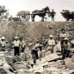 Holsworthy Internees working in the quarry, c.1916. Courtesy of the Liverpool Regional Museum