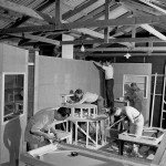 Carpentry lessons at Bathurst Migrant Camp 1951. Courtesy National Archives of Australia