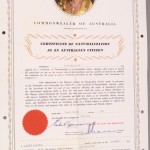 Australian Naturalisation Certificate, 1964. Powerhouse Museum Collection