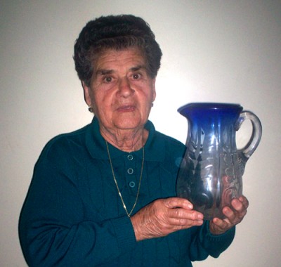 Rosina Rombola with her jug