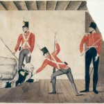 The arrest of Governor Bligh 1808. Courtesy State Library of New South Wales