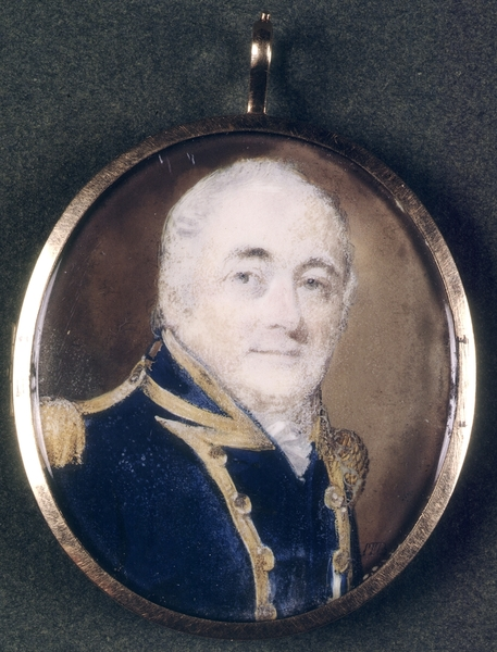 William Bligh, watercolour, 1814. Courtesy State Library of New South Wales - bligh-portrait