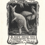 A Gift from the Australian People under the Colombo Plan, Lionel Lindsay, 1954, Courtesy National Library of Australia