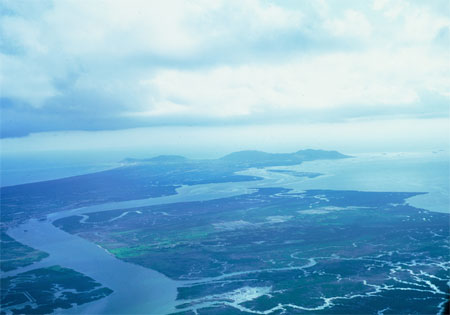 Mekong River and the South China Sea