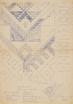 Paper knitting pattern