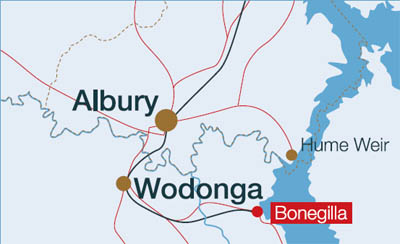 Map of Bonegilla
