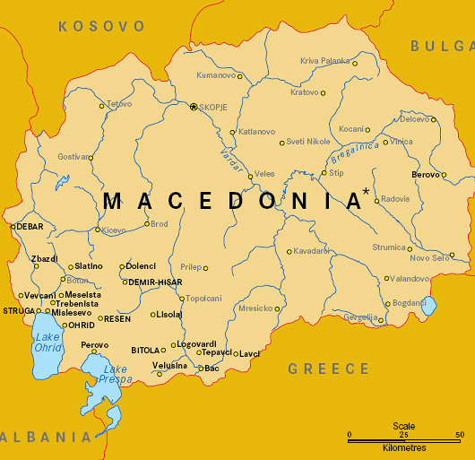 Macedonia map