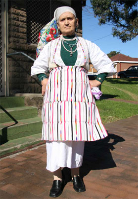 Photo: Ivanka Radiceska wearing traditional costume