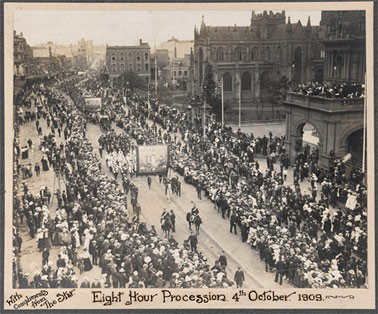 Eight Hour Procession, Sydney, 1909. Courtesy State Library New South Wales