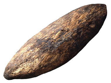 Bark Shield from Botany Bay, c1770. Courtesy British Museum
