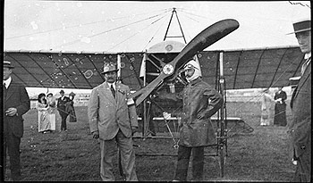 Photo: Maurice Guillaux at Moore Park in 1914