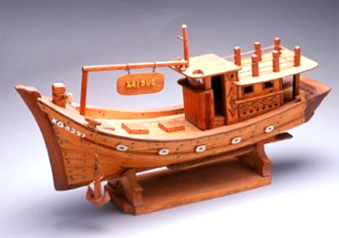 Model fishing boat, KIE GANG KG 02979, c.1980 PHM