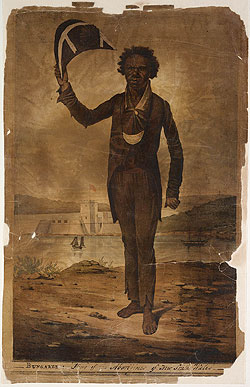 lithographic print of Bungaree