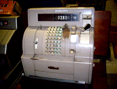 Cash register. Photograph Joanna Boileau