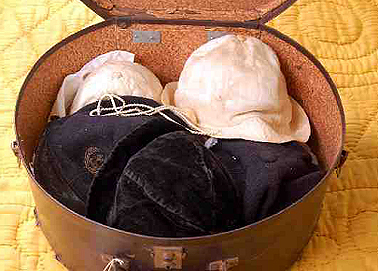 Collection of the boy's hats made by Luigia Pastega.