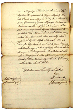 Draught Instructions for Governor Phillip, 25 April 1787