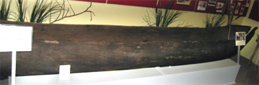 Dugout canoe believed to be <em>Störtebeker</em> c.1917.