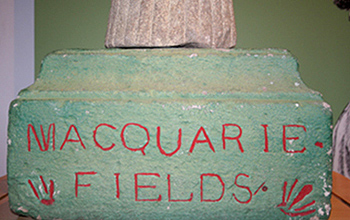 Wheat Sheaf Gatepost detail