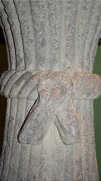 Photo: Wheat Sheaf Gatepost detail