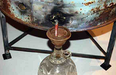 Grappa still, detail of spout. Photograph Peter Kabaila