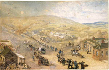 'Flemington Melbourne', Samuel Charles Brees, C.1856. Courtesy State Library of Victoria