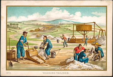'Washing Tailings', Ten Australian Views, C.1870s. Courtesy National Library of Australia