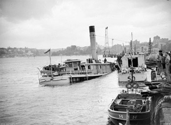 Photo: <em>HMAS Kuttabul</em> after the attack. Courtesy Australian War Memorial