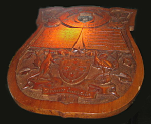 Carved Wooden Shield 1917