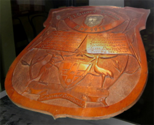 Carved Wooden Shield 1917